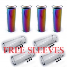 ATOMIC Oil Slick Pegs 4pcs set + 4 sleeves free SUPER DEAL