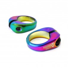 Seat Post Clamp Elipse 28.6mm Oil Slick For BMX