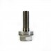 Titanium "GoGrind" hub bolt 3/8x24tpi Ti-6Al-4V Oil Slick Silver