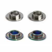 Bicycle dropout axle adapters 10mm to 14mm titanium